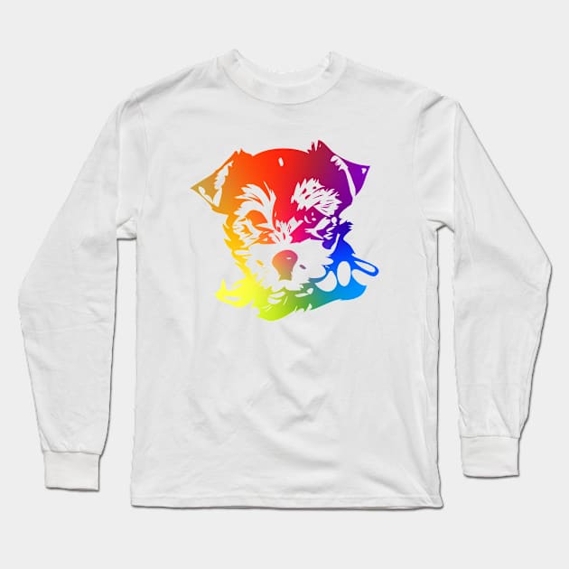 Pop Art Yorkshire Terrier Long Sleeve T-Shirt by BamBam